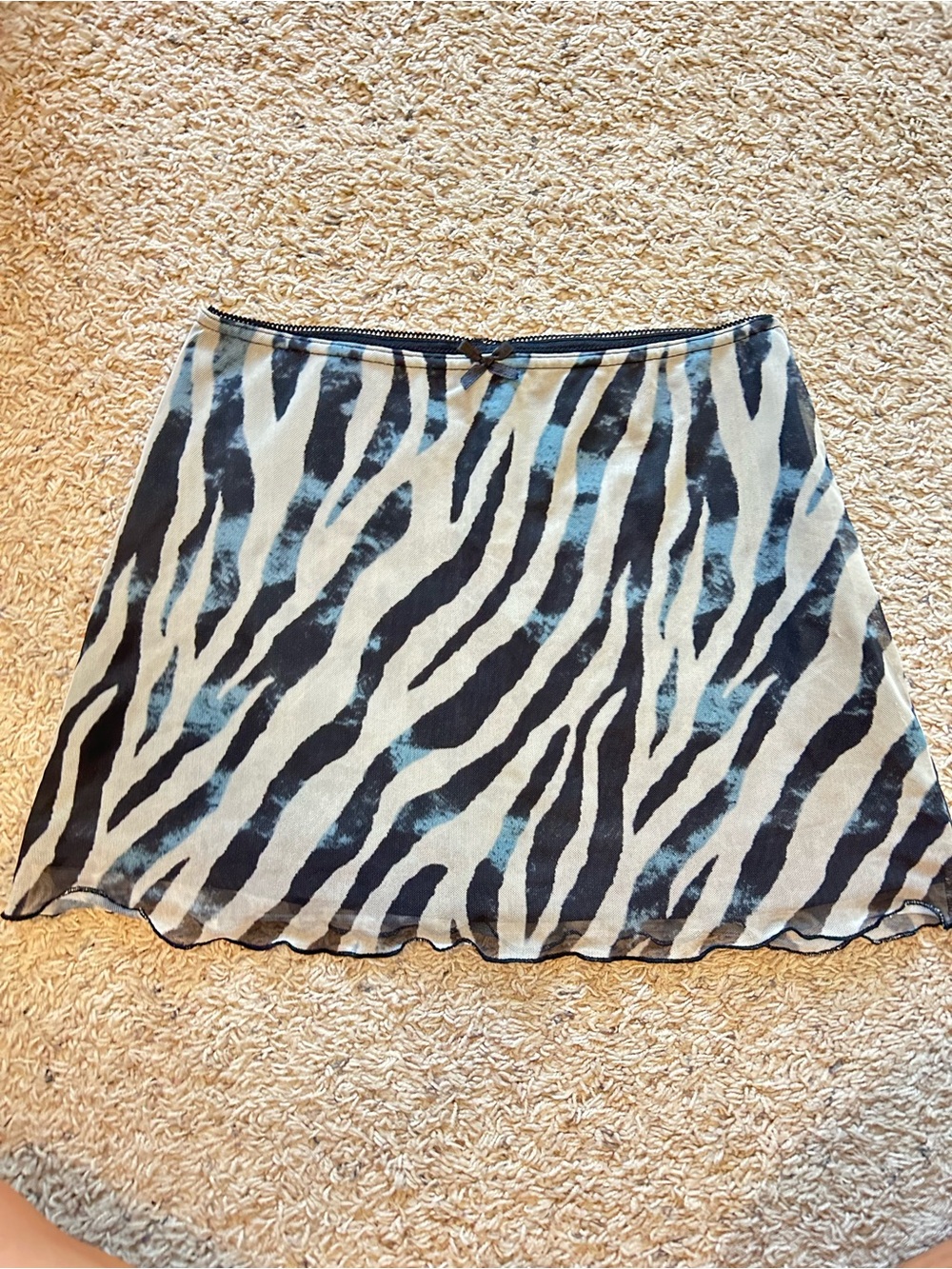 Urban Outfitters Zebra-Print Mini Skirt